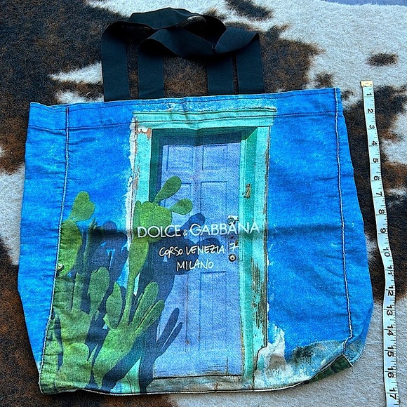 DOLCE & GABBAN 💯 authentic cotton medium size bag - Picture 3 of 3